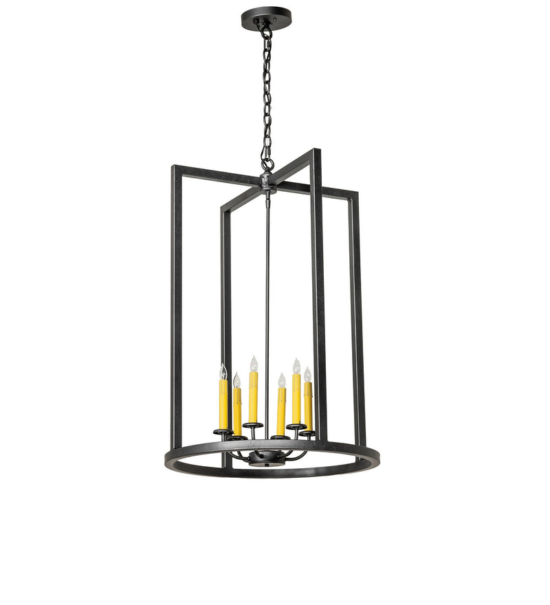 Meyda Tiffany 278780 Six Light Pendant, Old Wrought Iron
