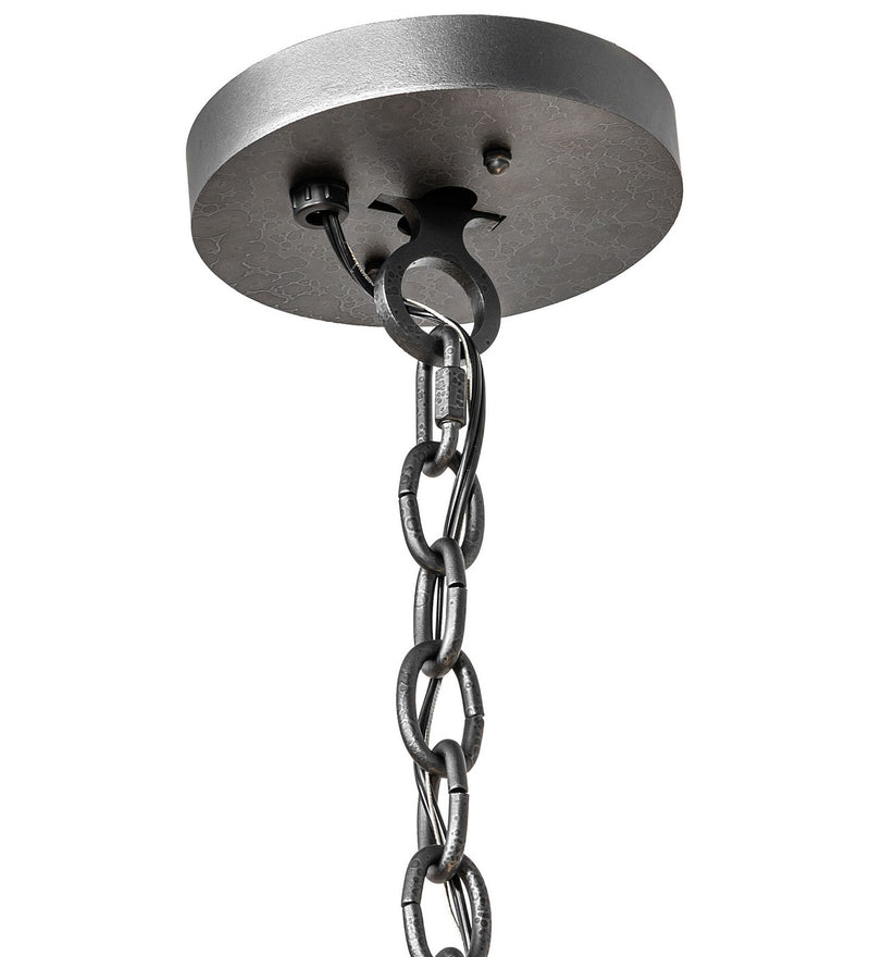 Meyda Tiffany 278780 Six Light Pendant, Old Wrought Iron