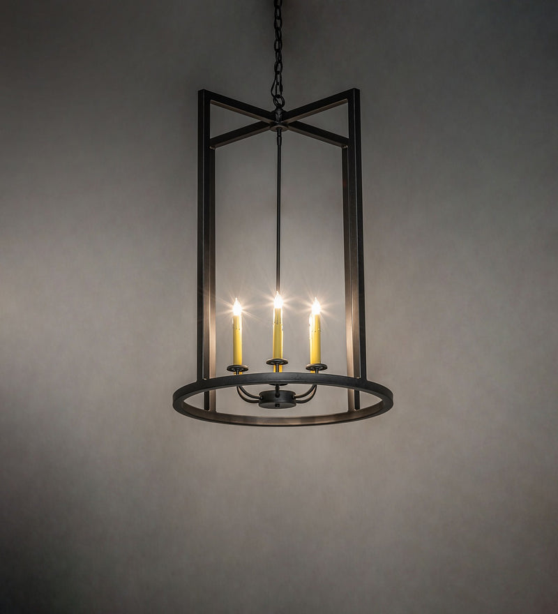Meyda Tiffany 278780 Six Light Pendant, Old Wrought Iron