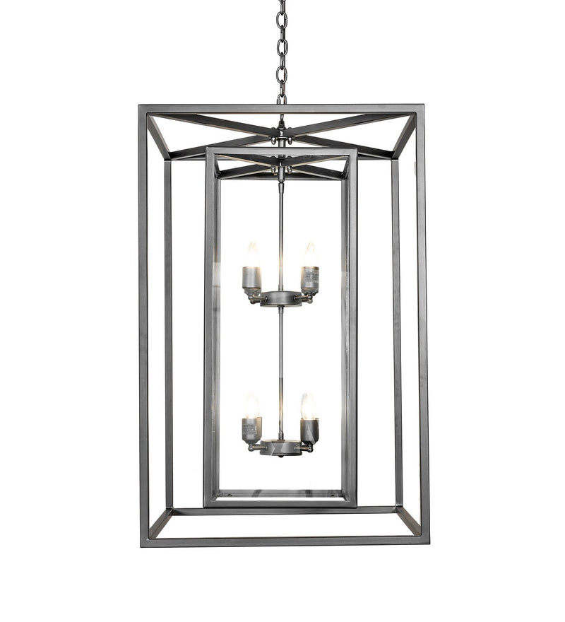 Meyda Tiffany 278846 Eight Light Pendant, Wrought Iron