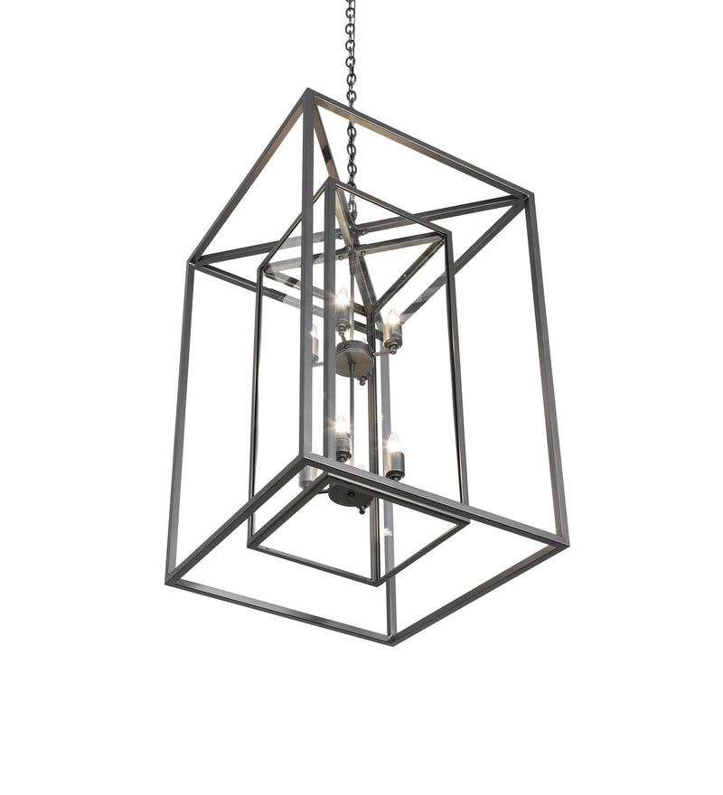 Meyda Tiffany 278846 Eight Light Pendant, Wrought Iron