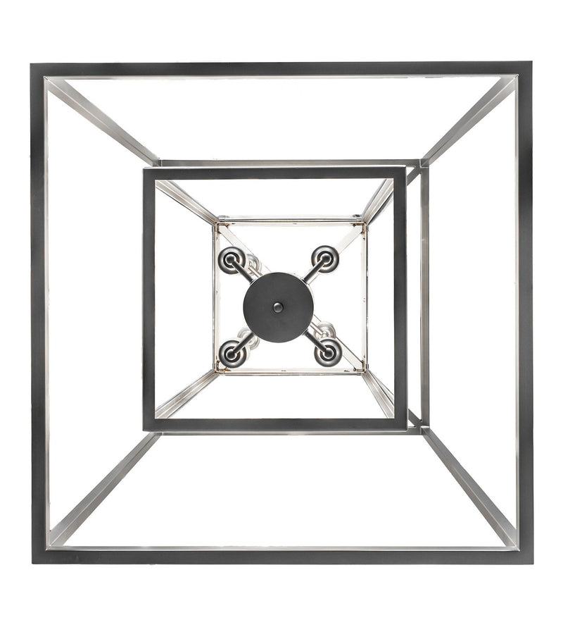 Meyda Tiffany 278846 Eight Light Pendant, Wrought Iron