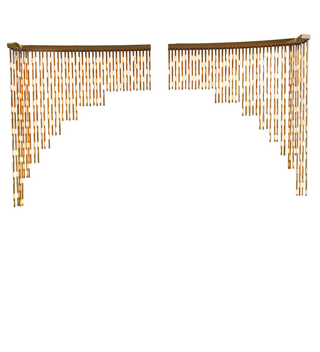 Meyda Tiffany 278890 LED Pendant, Starburst Brass