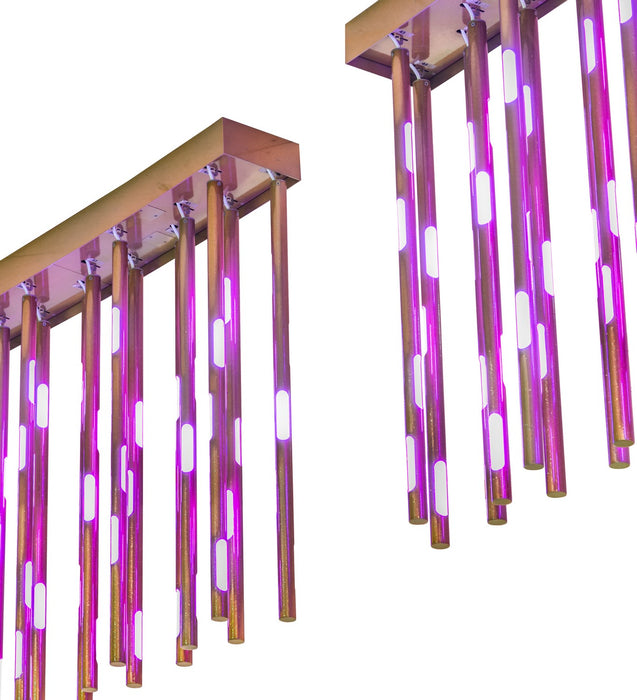 Meyda Tiffany 278890 LED Pendant, Starburst Brass