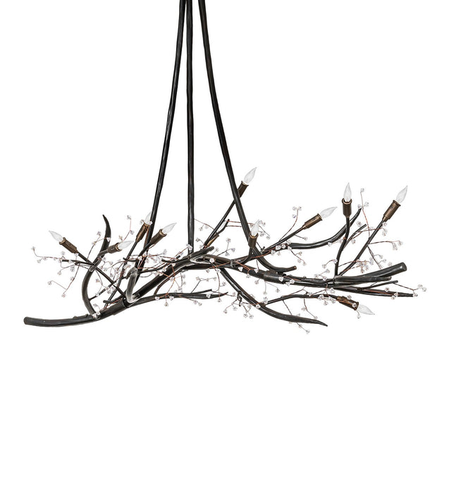Meyda Tiffany 279226 11 Light Chandelier, Dark Burnished Antique Copper