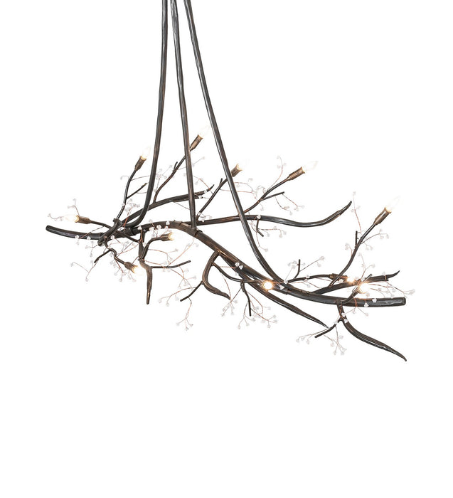 Meyda Tiffany 279226 11 Light Chandelier, Dark Burnished Antique Copper