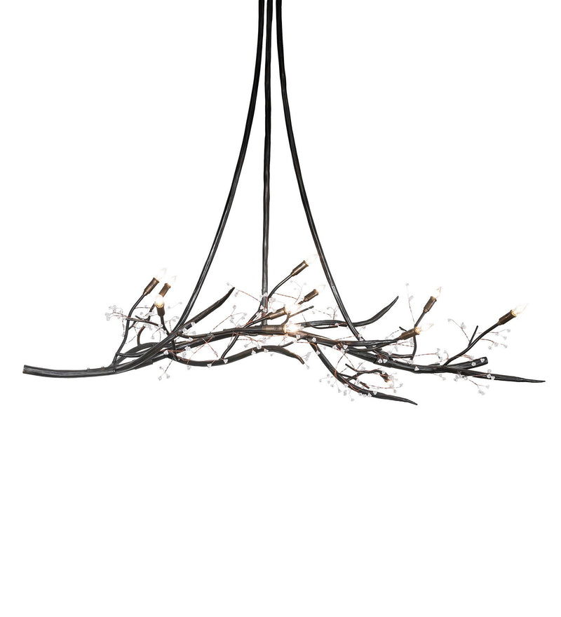 Meyda Tiffany 279226 11 Light Chandelier, Dark Burnished Antique Copper