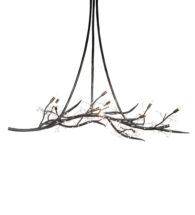 Meyda Tiffany 279226 11 Light Chandelier, Dark Burnished Antique Copper