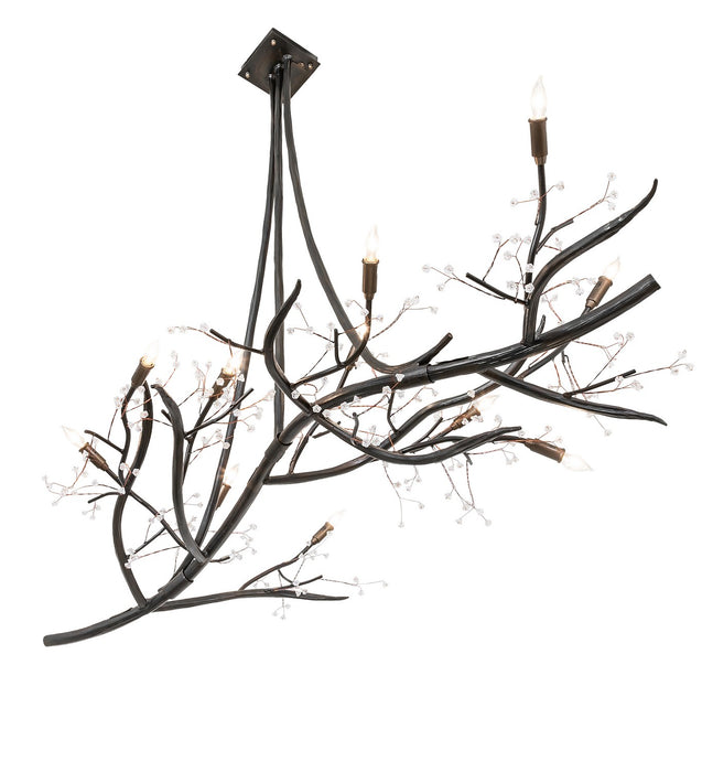 Meyda Tiffany 279226 11 Light Chandelier, Dark Burnished Antique Copper