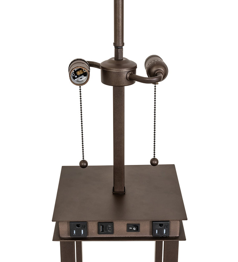 Meyda Tiffany 279649 Two Light Floor Base, Tyler Bronze