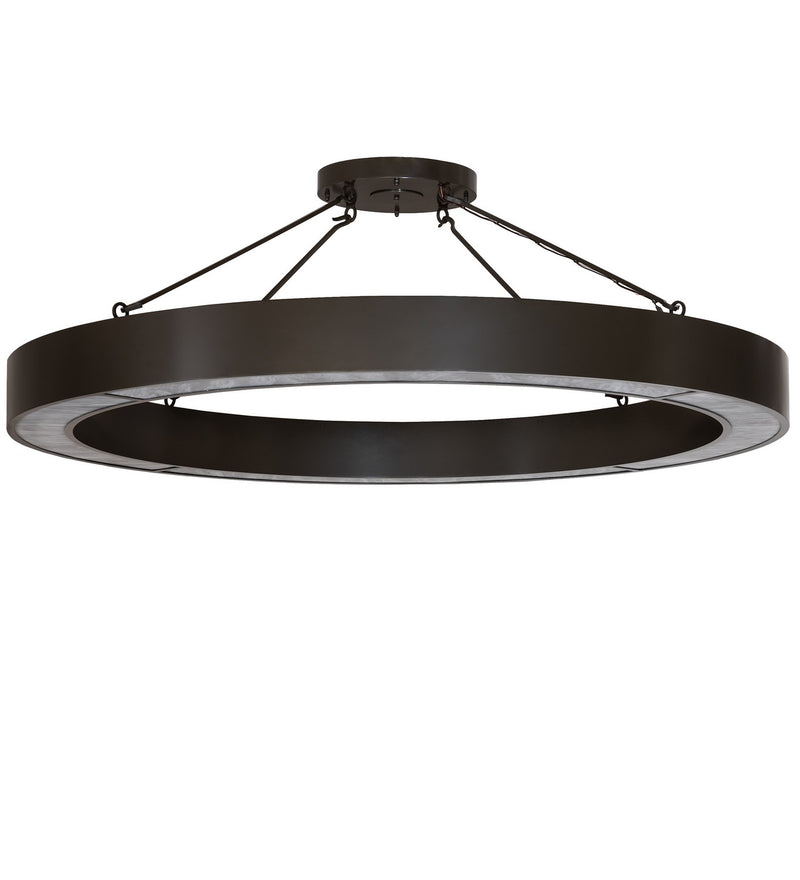 Meyda Tiffany 279671 LED Semi-Flushmount, Rail Bronze