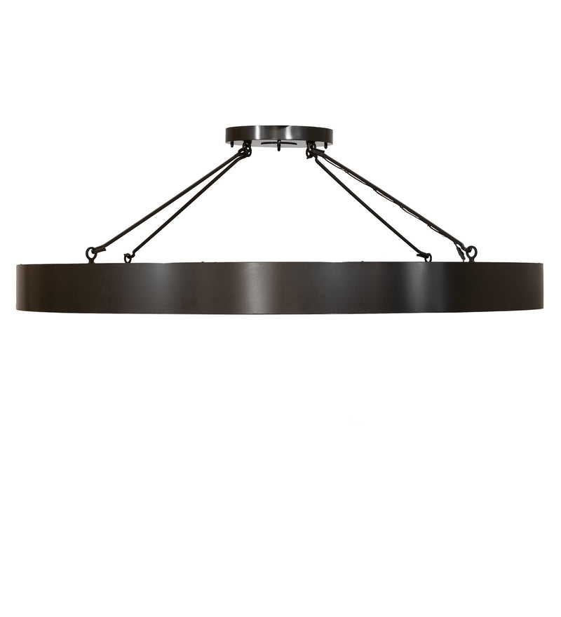 Meyda Tiffany 279671 LED Semi-Flushmount, Rail Bronze