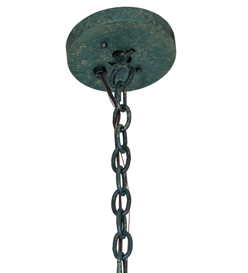 Meyda Tiffany 279822 Ten Light Chandelier, Golden Verde