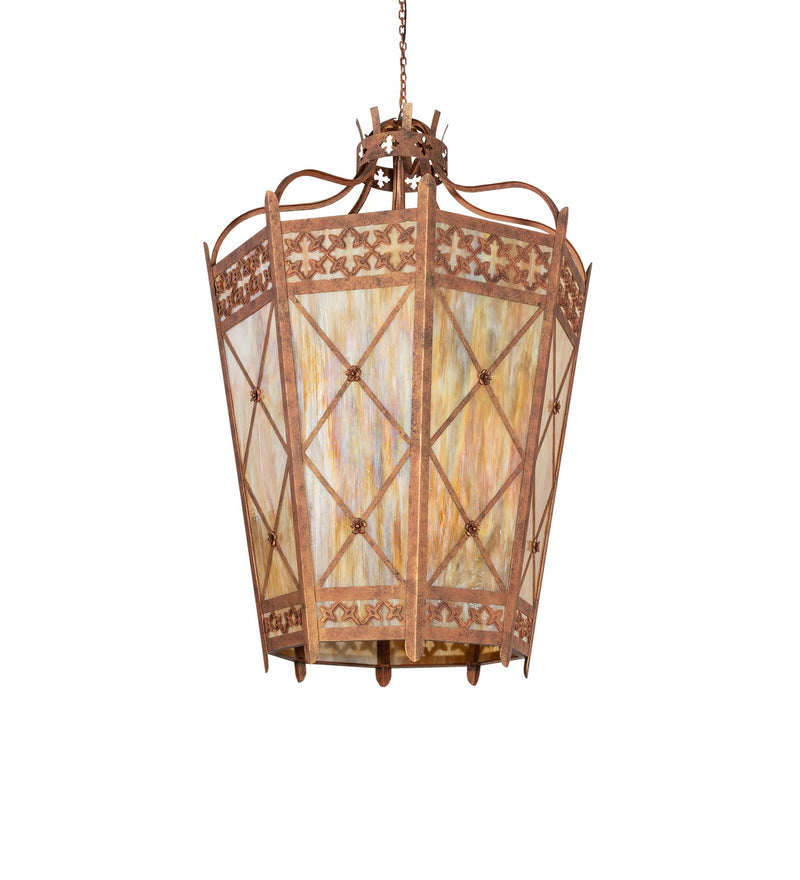 Meyda Tiffany 279828 Eight Light Pendant, Autumn Leaf