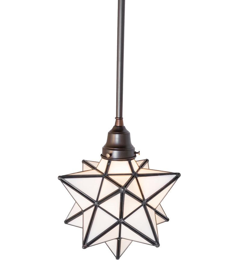 Meyda Tiffany 280032 One Light Pendant, Craftsman Brown