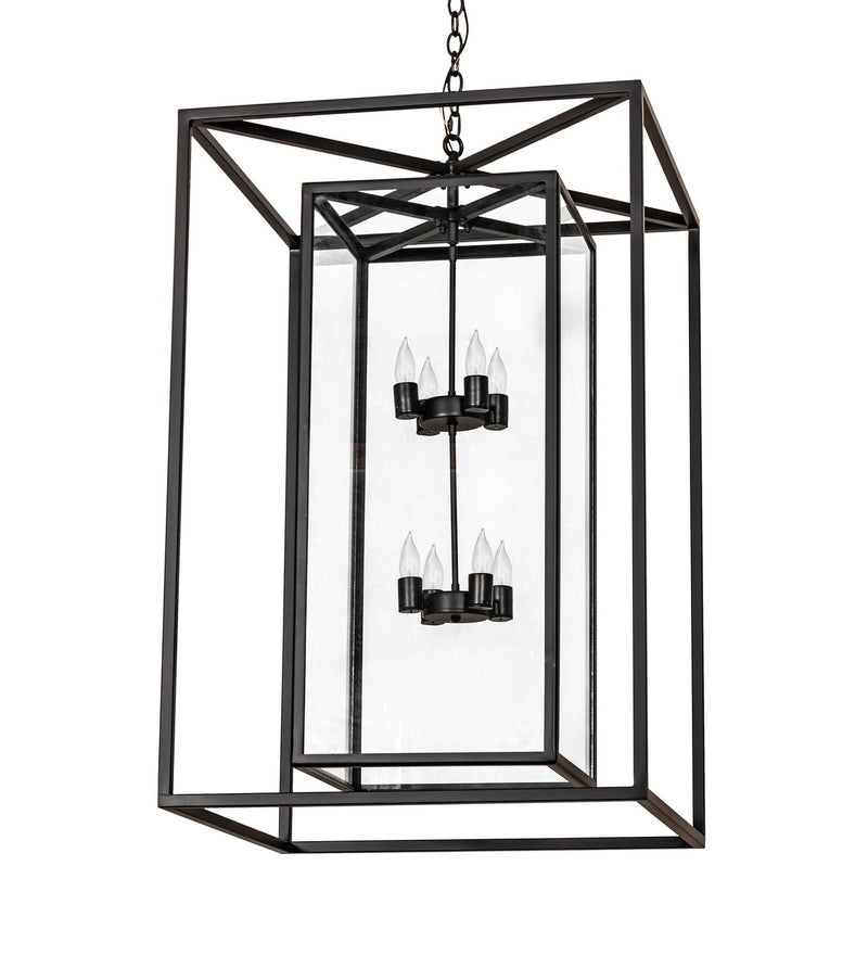 Meyda Tiffany 280309 Eight Light Pendant, Solar Black