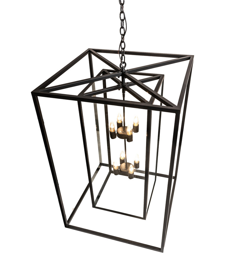 Meyda Tiffany 280309 Eight Light Pendant, Solar Black