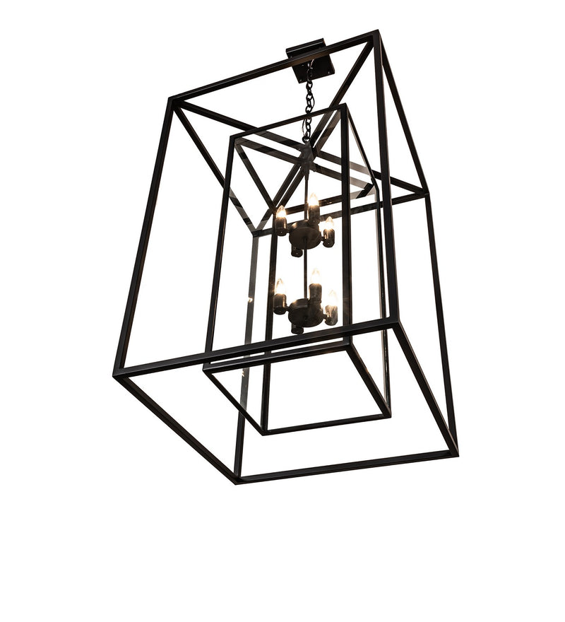 Meyda Tiffany 280309 Eight Light Pendant, Solar Black