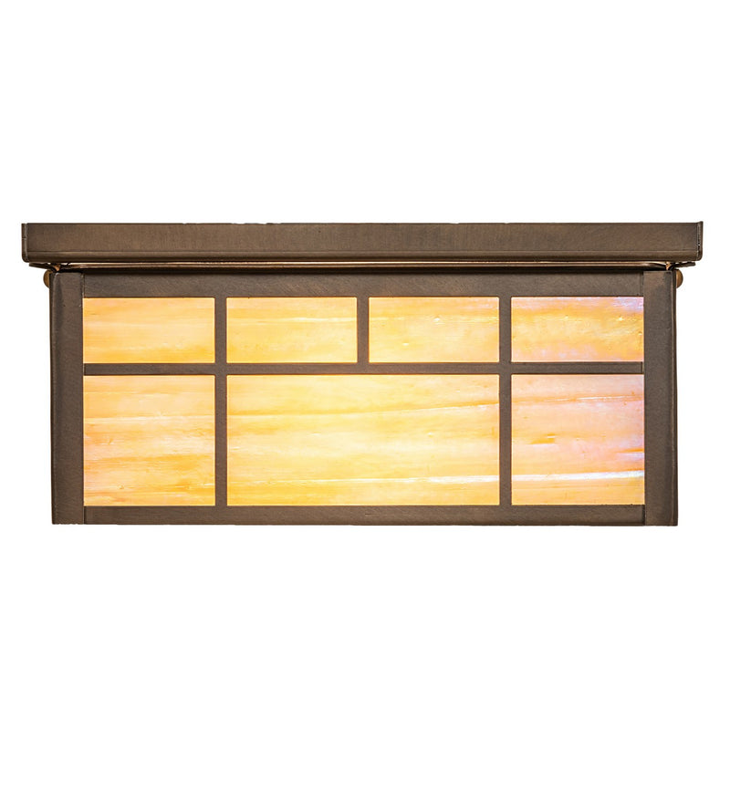 Meyda Tiffany 281034 Two Light Flushmount, Antique Copper