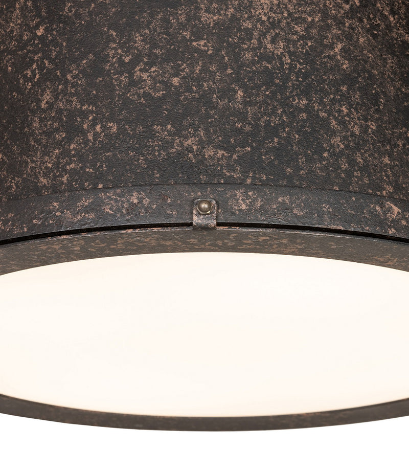 Meyda Tiffany 281618 Three Light Semi-Flushmount, Coffee Bean