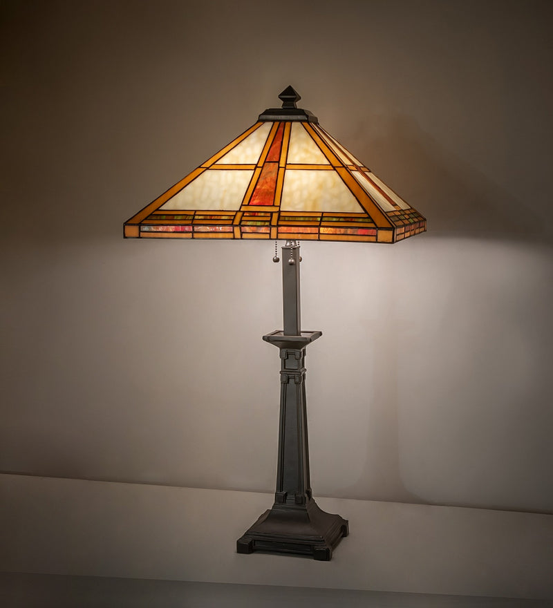 Meyda Tiffany 282185 Three Light Table Lamp
