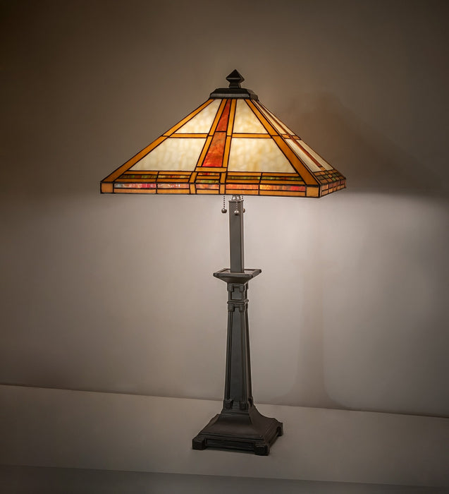 Meyda Tiffany 282185 Three Light Table Lamp