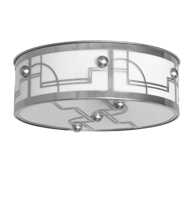 Meyda Tiffany 282282 Four Light Flushmount, Extreme Chrome