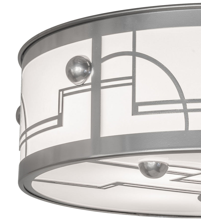 Meyda Tiffany 282282 Four Light Flushmount, Extreme Chrome