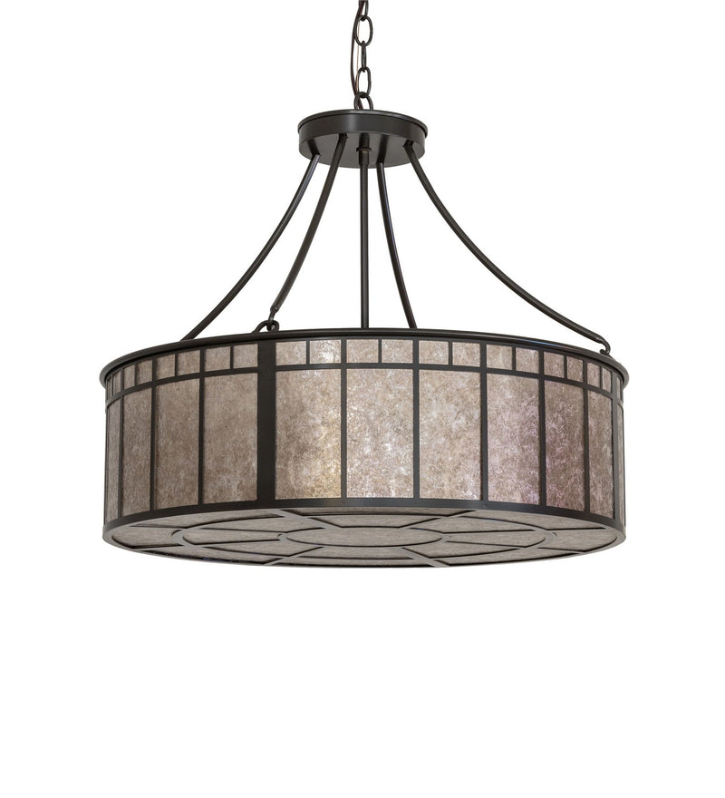 Meyda Tiffany 282526 Four Light Pendant, Timeless Bronze
