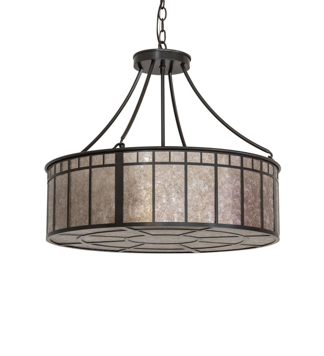Meyda Tiffany 282526 Four Light Pendant, Timeless Bronze