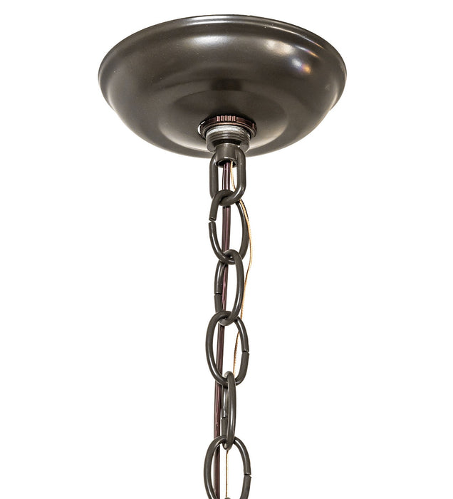 Meyda Tiffany 282526 Four Light Pendant, Timeless Bronze