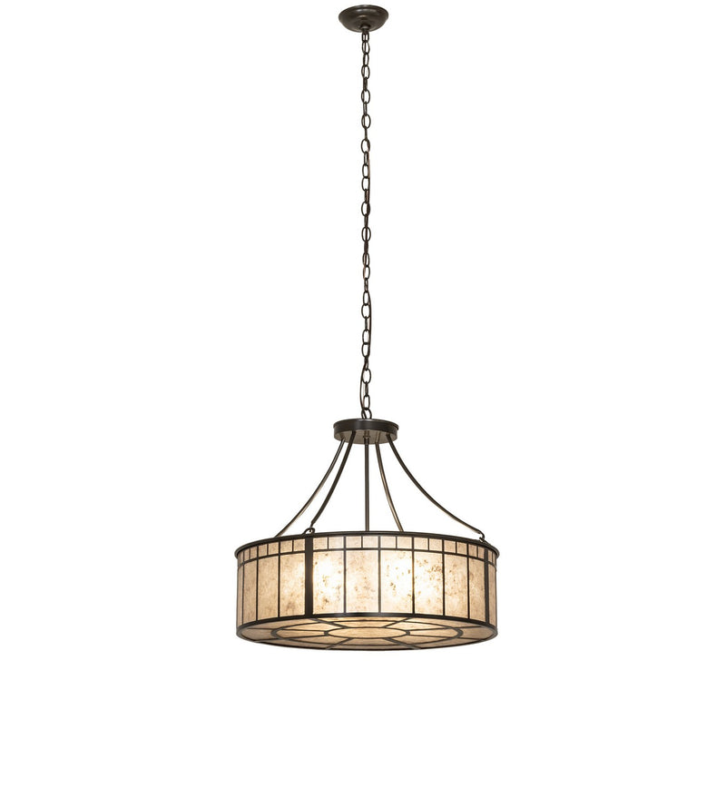 Meyda Tiffany 282526 Four Light Pendant, Timeless Bronze