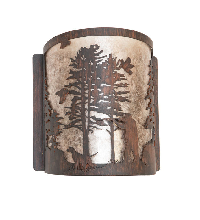 Meyda Tiffany 282674 One Light Wall Sconce, Driftwood Brown
