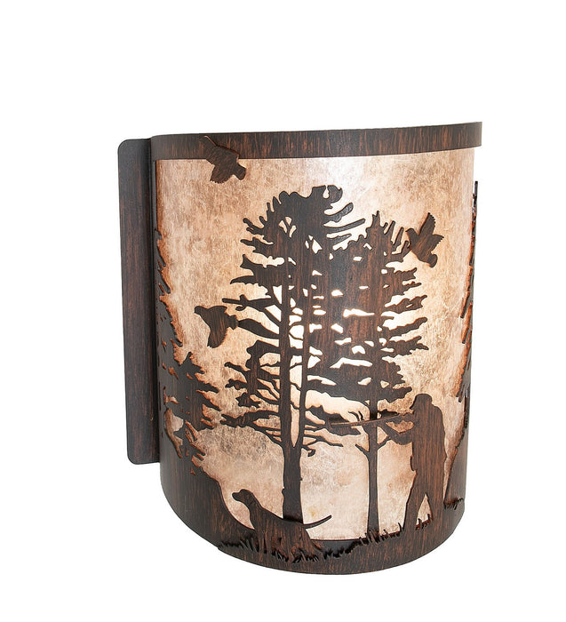 Meyda Tiffany 282674 One Light Wall Sconce, Driftwood Brown