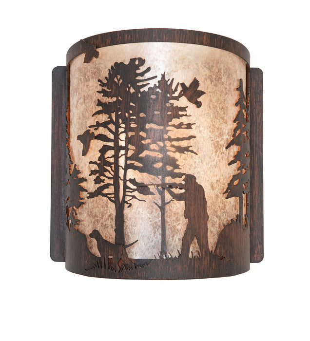 Meyda Tiffany 282674 One Light Wall Sconce, Driftwood Brown