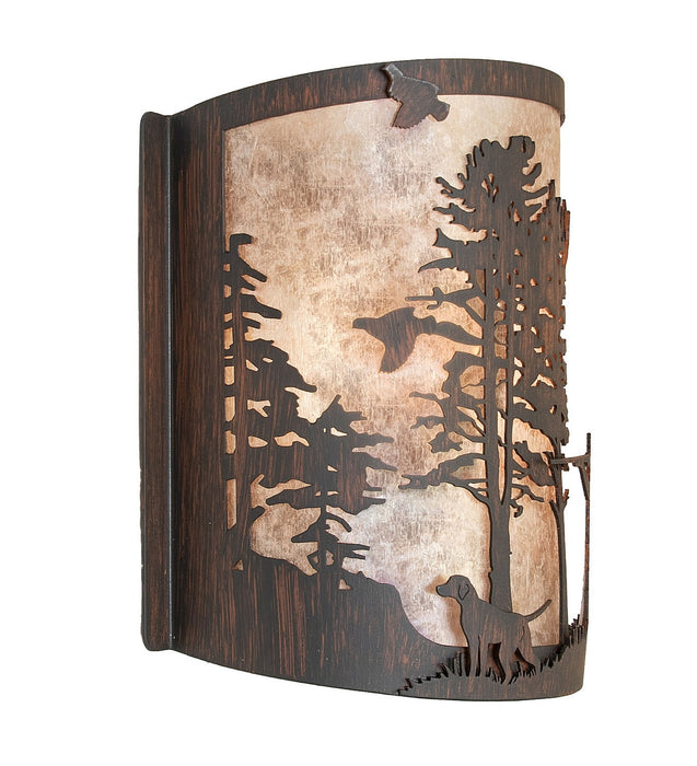 Meyda Tiffany 282674 One Light Wall Sconce, Driftwood Brown