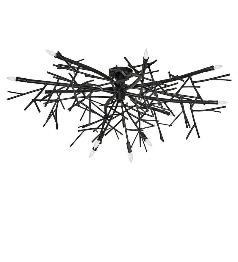 Meyda Tiffany 283074 12 Light Chandelier, Blackwash