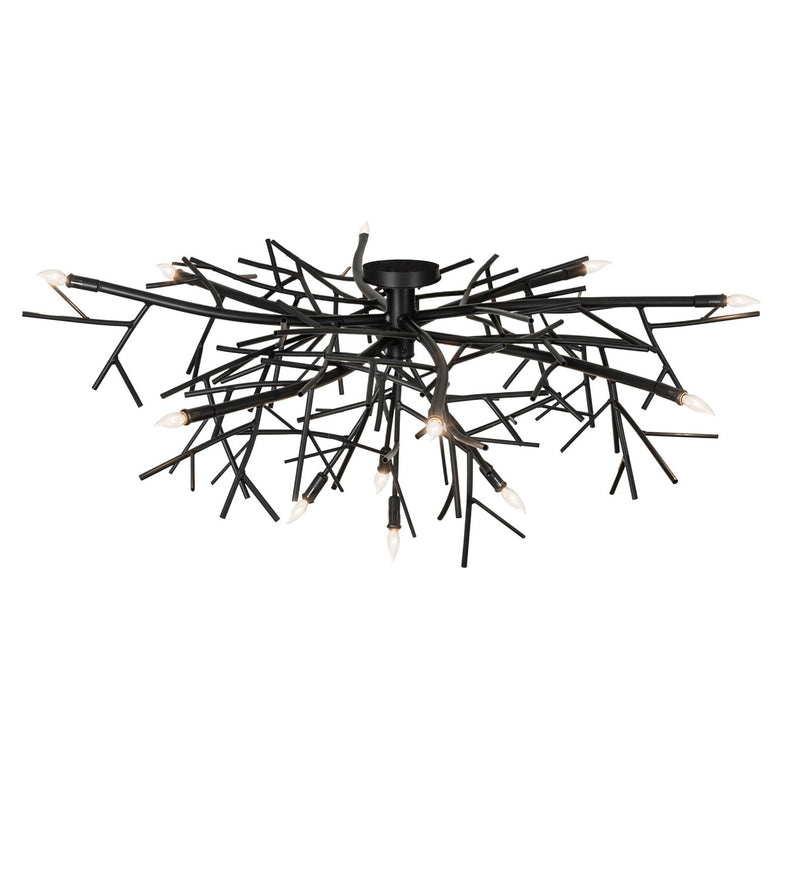 Meyda Tiffany 283074 12 Light Chandelier, Blackwash