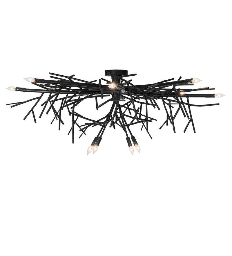 Meyda Tiffany 283074 12 Light Chandelier, Blackwash