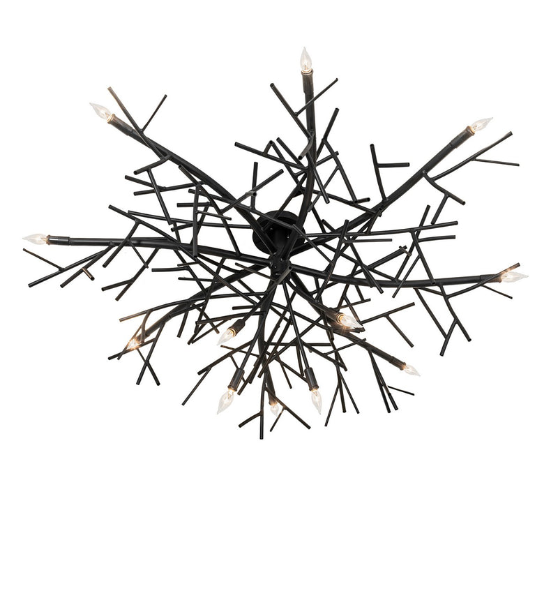 Meyda Tiffany 283074 12 Light Chandelier, Blackwash