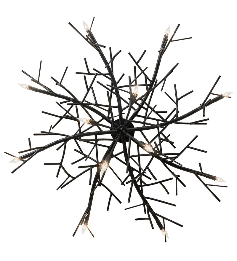 Meyda Tiffany 283074 12 Light Chandelier, Blackwash