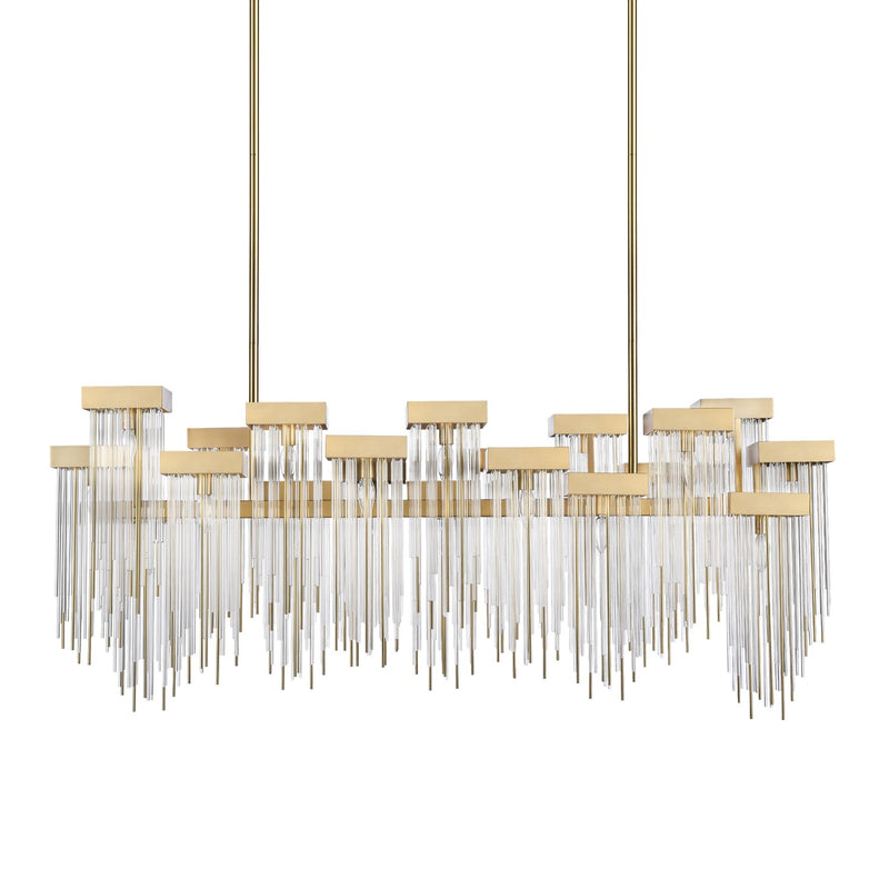 Zeev Lighting CD10424-20-AGB 20 Light Chandelier, Aged Brass