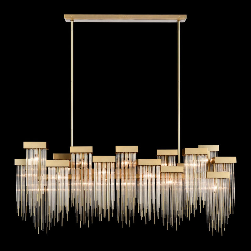 Zeev Lighting CD10424-20-AGB 20 Light Chandelier, Aged Brass