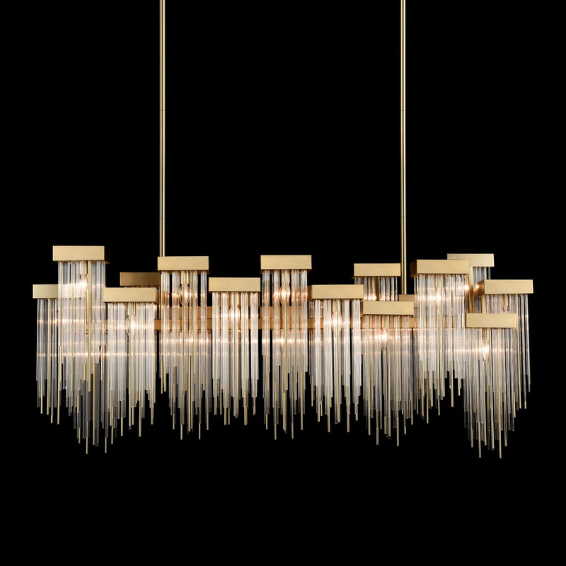Zeev Lighting CD10424-20-AGB 20 Light Chandelier, Aged Brass