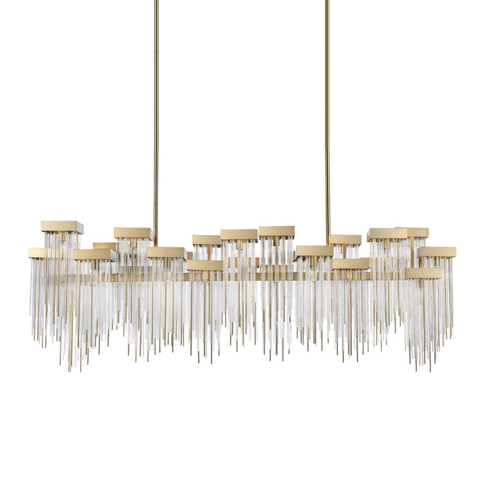 Zeev Lighting CD10425-24-AGB 24 Light Chandelier, Aged Brass
