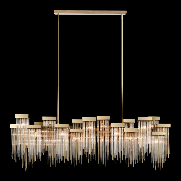 Zeev Lighting CD10425-24-AGB 24 Light Chandelier, Aged Brass