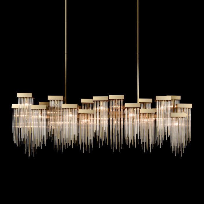 Zeev Lighting CD10425-24-AGB 24 Light Chandelier, Aged Brass