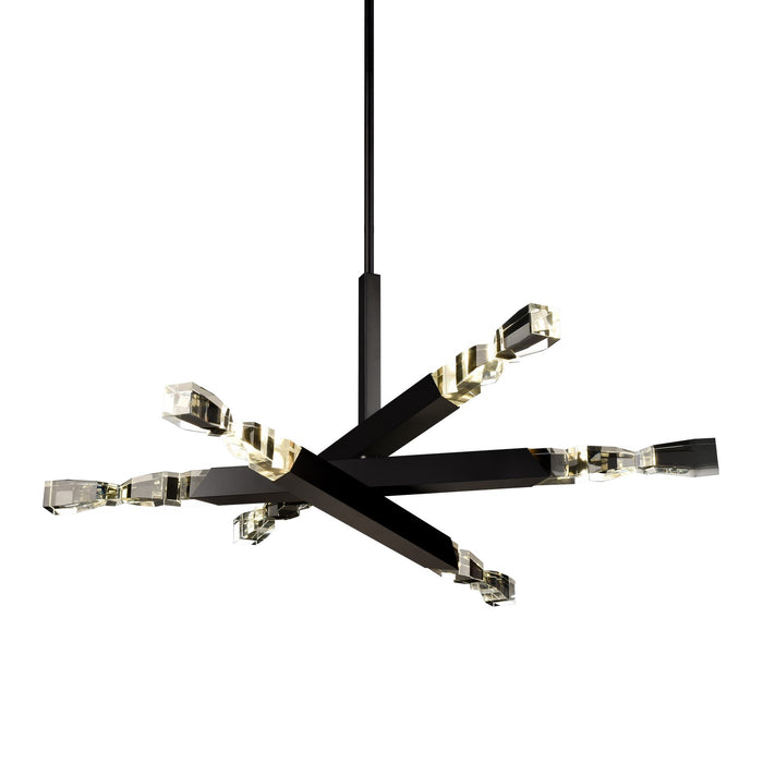 Zeev Lighting CD11352-LED-6-3x3-SBB LED Chandelier, Satin Brushed Black