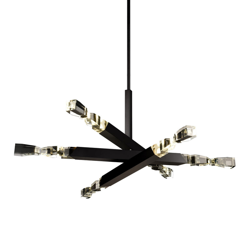 Zeev Lighting CD11352-LED-6-3x3-SBB LED Chandelier, Satin Brushed Black