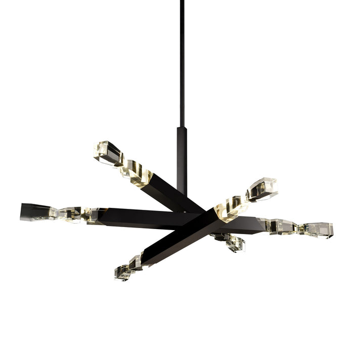 Zeev Lighting CD11352-LED-6-3x3-SBB LED Chandelier, Satin Brushed Black